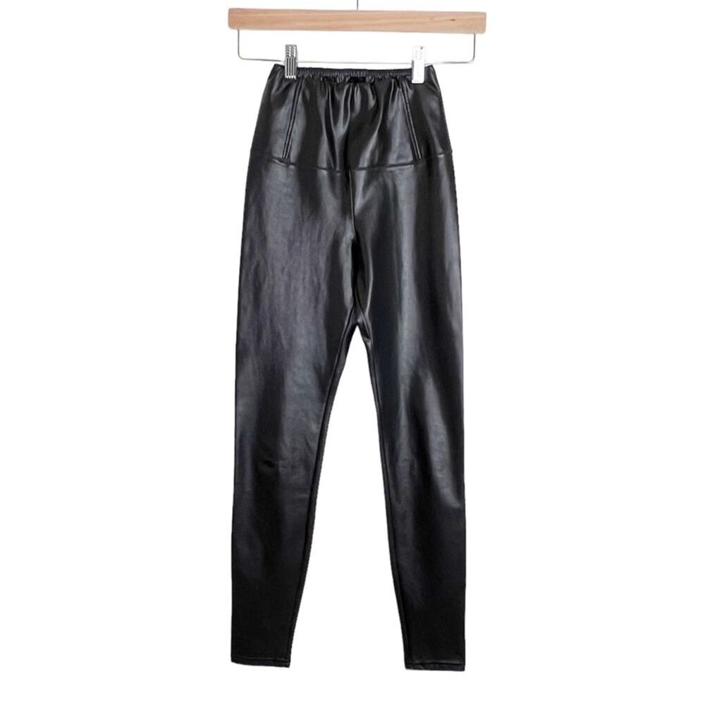 Aritzia Wilfred Free XXS Faux Leather Leggings Black